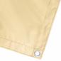 Preview: Balkon Sichtschutz 150 x 700 cm Stoff mit PU-Beschichtung Sand