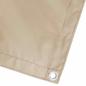 Preview: Balkon Sichtschutz 180 x 400 cm Stoff mit PU-Beschichtung Beige