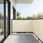 Preview: Balkon Sichtschutz 150 x 600 cm Stoff mit PU-Beschichtung Creme