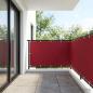Preview: ARDEBO.de - Balkon Sichtschutz 150 x 600 cm Stoff mit PU-Beschichtung Rot