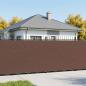 Preview: ARDEBO.de - Balkon Sichtschutz 150 x 500 cm Stoff mit PU-Beschichtung Braun