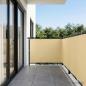 Preview: ARDEBO.de - Balkon-Sichtschutz 1,2 x 15 m Stoff mit PU-Beschichtung Beige
