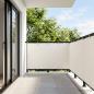 Preview: ARDEBO.de - Balkon-Sichtschutz 1,2 x 25 m Stoff mit PU-Beschichtung Weiß