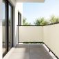 Preview: ARDEBO.de - Balkon-Sichtschutz 1,2 x 25 m Stoff mit PU-Beschichtung Creme