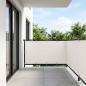 Preview: ARDEBO.de - Balkon-Sichtschutz 1,5 x 15 m Stoff mit PU-Beschichtung Weiß