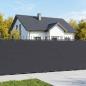 Preview: Balkon-Sichtschutz 1,5 x 15 m Stoff mit PU-Beschichtung Schwarz