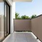 Preview: Balkon-Sichtschutz 1,5 x 25 m Stoff mit PU-Beschichtung Taupe