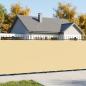 Preview: ARDEBO.de - Balkon-Sichtschutz 1,8 x 15 m Stoff mit PU-Beschichtung Beige