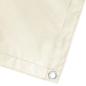 Preview: Balkon Sichtschutz 1,8 x 15 m Stoff mit PU-Beschichtung Creme