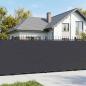 Preview: ARDEBO.de - Balkon-Sichtschutz 1,8 x 15 m Stoff mit PU-Beschichtung Schwarz