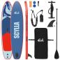 Preview: Aufblasbares Stand Up Paddle Board SCYLLA 366 x 81 x 15 cm Blau