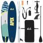 Preview: Aufblasbares Stand Up Paddle Board APEX 366 x 81 x 15 cm Blau