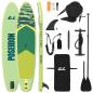 Preview: SUP Board mit Sitz 2-in-1 POSEIDON 366 x 81 x 15 cm Grün für