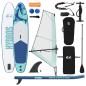Preview: Aufblasbares SUP-Board mit Segel HYDROS 330 x 76 x 15 cm T?rkis