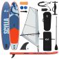 Preview: Aufblasbares SUP-Board mit Segel SCYLLA 330 x 76 x 15 cm Blau