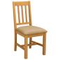 Preview: Esszimmerstuhl VENLO 2 Stk. Massivholz Eiche Beige