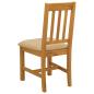 Preview: Esszimmerstuhl VENLO 2 Stk. Massivholz Eiche Beige