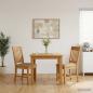 Preview: ARDEBO.de - Esszimmerstuhl 2 Stk. Massivholz Eiche Beige 45 x 59 x 92 cm