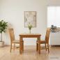 Preview: ARDEBO.de - Esszimmerstuhl 2 stk. Massivholz Eiche Beige 45 x 59,5 x 100 cm