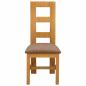 Preview: Esszimmerstuhl 2 Stk. Massivholz Eiche Grau 45 x 51 x 105 cm