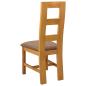 Preview: Esszimmerstuhl 2 Stk. Massivholz Eiche Grau 45 x 51 x 105 cm