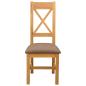 Preview: Esszimmerstuhl 2 stk. Massivholz Eiche Grau 45 x 54 x 105 cm