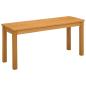 Preview: Esstischbank 95 x 32 x 45 cm Massivholz Eiche Natur
