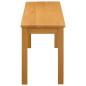 Preview: Esstischbank 95 x 32 x 45 cm Massivholz Eiche Natur