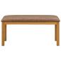 Preview: Esstischbank 95 x 32 x 45 cm Massivholz Eiche Grau