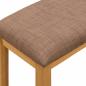 Preview: Esstischbank 95 x 32 x 45 cm Massivholz Eiche Grau