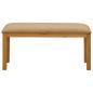 Preview: Esstischbank 95 x 32 x 45 cm Massivholz Eiche Beige