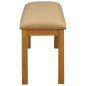Preview: Esstischbank 95 x 32 x 45 cm Massivholz Eiche Beige