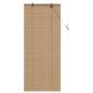 Preview: Rollo Braun 40 x 160 cm Bambus