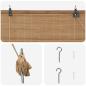 Preview: Rollo Braun 50 x 220 cm Bambus