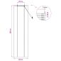 Preview: Rollo Natur 50 x 220 cm Bambus
