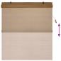Preview: Rollo Braun 140 x 160 cm Bambus