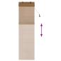 Preview: Rollo Braun 40 x 220 cm Bambus