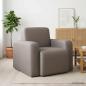 Preview: ARDEBO.de - Sessel Taupe Stoff