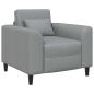 Preview: Sessel Hellgrau Stoff