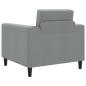 Preview: Sessel Hellgrau Stoff