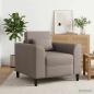 Preview: ARDEBO.de - Sessel Taupe Stoff
