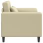 Preview: Sessel Creme Kunstleder