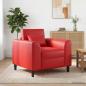 Preview: ARDEBO.de - Sessel Rot Kunstleder