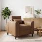 Preview: ARDEBO.de - Sessel Cappuccino Kunstleder