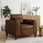 Preview: ARDEBO.de - Sessel Braun Kunstwildleder