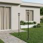Preview: Laternenpfahl Set with LED Bulb 2 Stk. Schwarz 16 x 16 x 156 cm