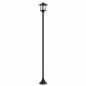 Preview: Laternenpfahl Set with LED Bulb 2 Stk. Schwarz 16 x 16 x 156 cm