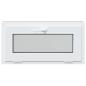 Preview: Kellerfenster RISOR 80 x 40 cm PVC und klares, glattes Glas
