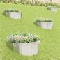 Preview: ARDEBO.de - Raseneinfassung 4 stk. 100 x 45 cm Stahl Silber