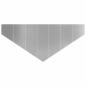 Preview: Raseneinfassung 4 stk. 100 x 45 cm Stahl Silber